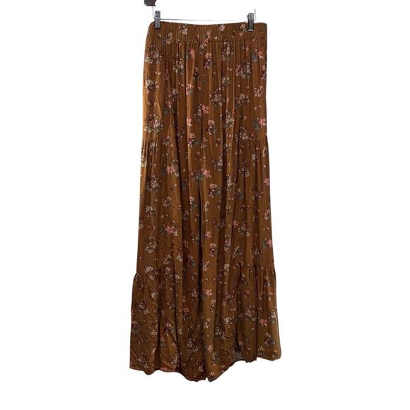 Natural Life Pants Size XL Floral Print Palazzo Wide Leg PullOn Waist Boho Pants - Picture 6 of 8